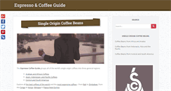 Desktop Screenshot of espressocoffeeguide.com